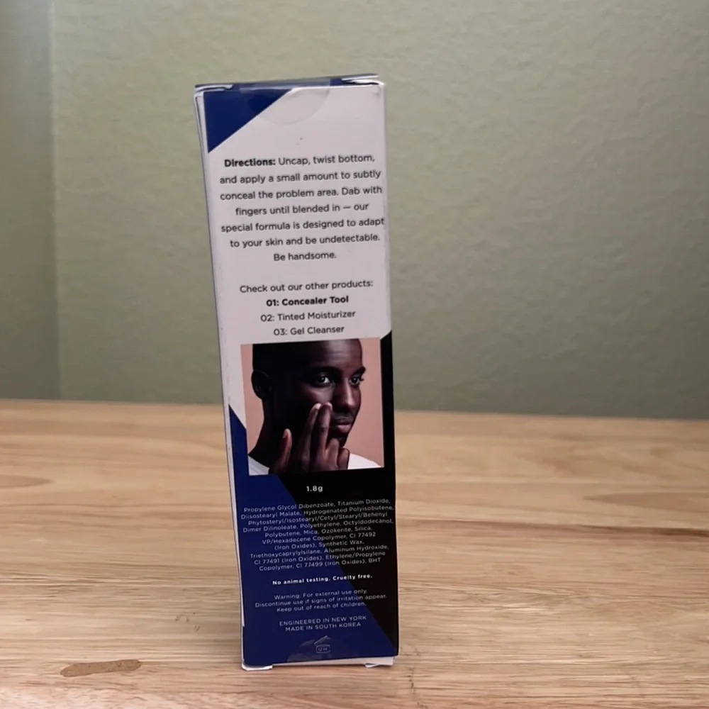 Stryx Concealer Tool For Men - Hides Acne, Dark Circles, Scars NEW